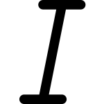 Italic SVG Icon